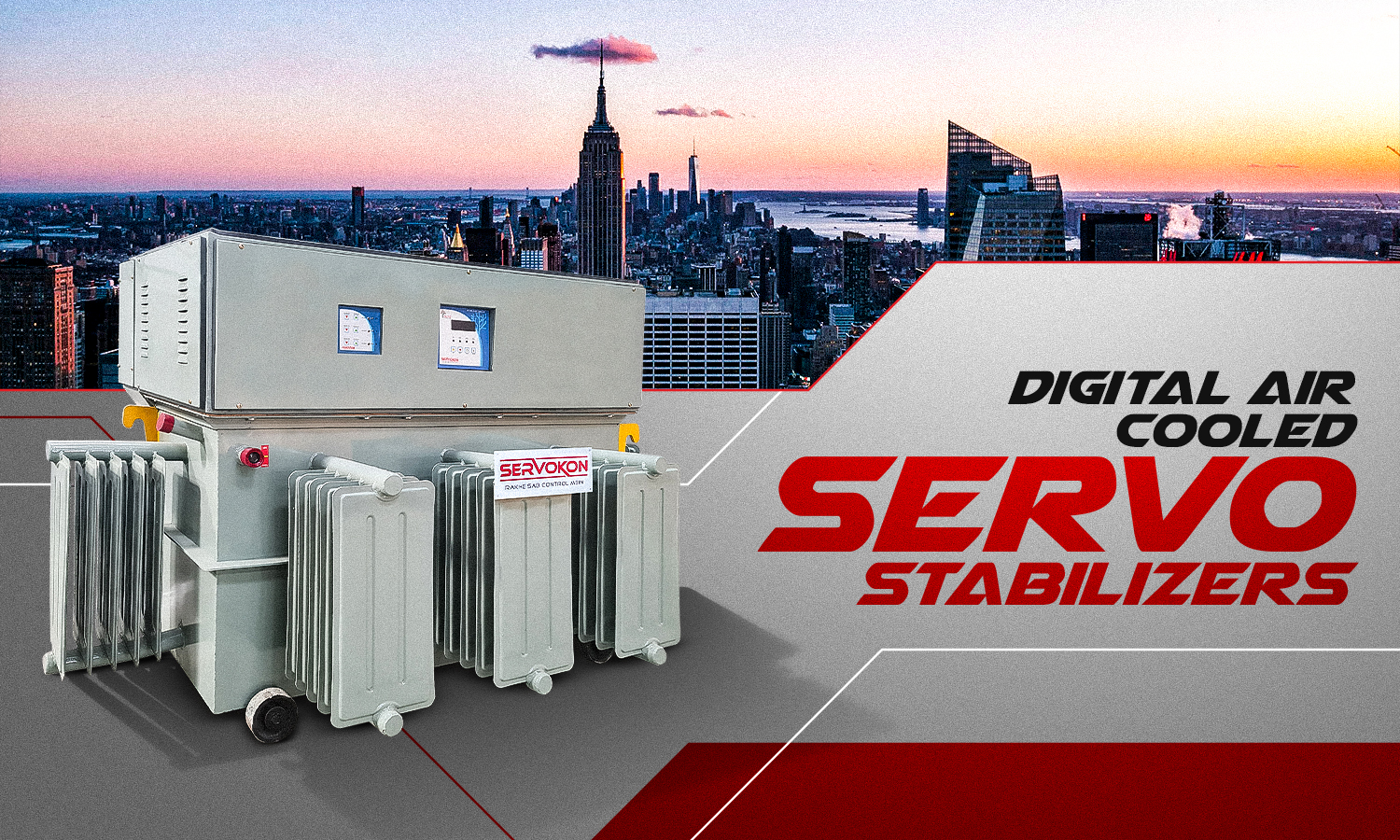 Digital Air Cooled Servo Stabilizers